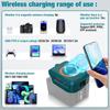 Magnetic Wireless Charger, for Makita/Dewalt/Milwaukee 18V Li-ion Battery, with USB/TYPE-C, Fast Charging Battery Adapter