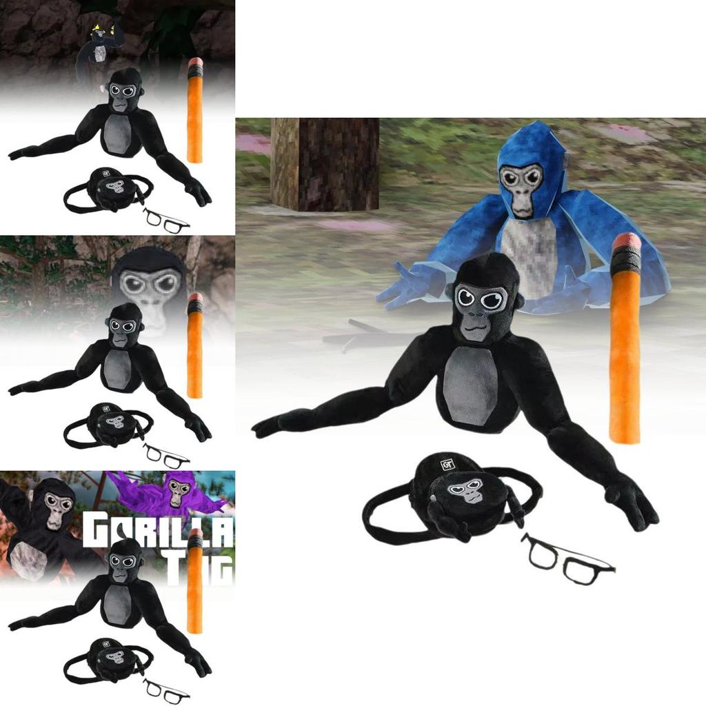 Очаровательная плюшевая игрушка-обезьянка Gorilla Tag для детей и коллекционеров 60x25 см