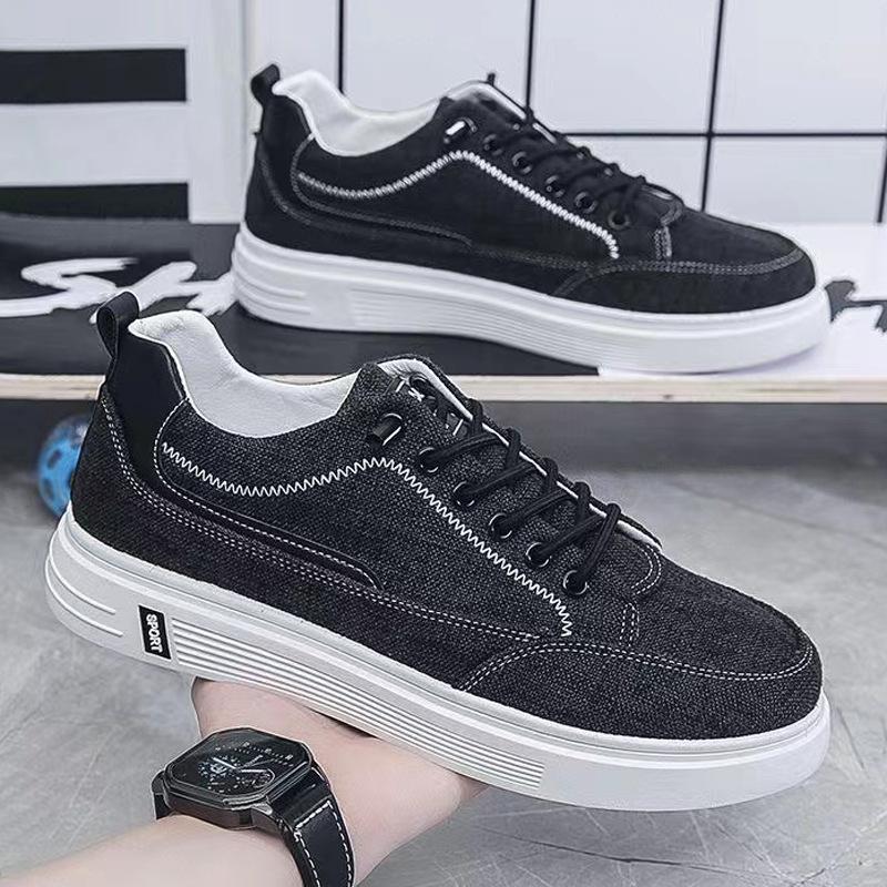 Модная осенняя мужская обувь 2025 Низкие кроссовки Уличная мужская повседневная обувь Дышащие удобные кеды парусиновые туфли мужские Zapatillas Informales