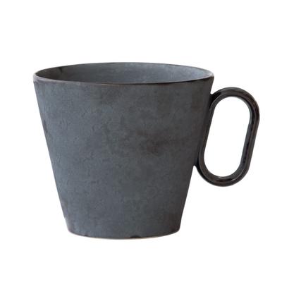 Кружка Wired Beans Eternal Arita Ware 270 мл Тэнмоку, Двустенная (39Арита), (Черный уголь, 1)