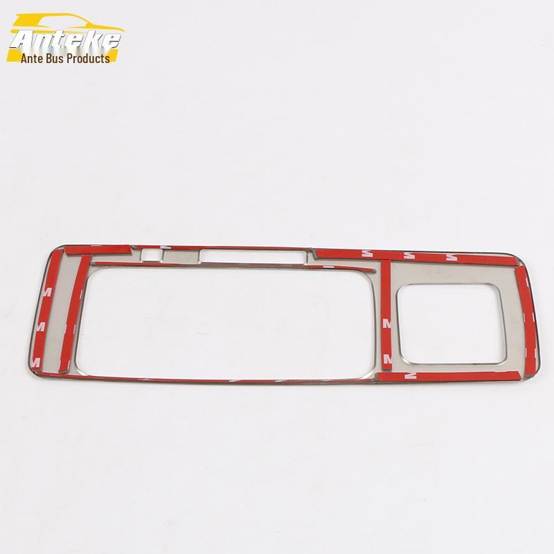 Compatible Gear Shift Sticker for 17 Kuga Models: Includes Decorative Frame, Center Console, Dashboard, Cup Holder, and Accessories.