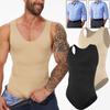 Men Shapewear Tummy Control Abdomen Compression Slimming Bodysuit Sleeveless Undershirt Full Body Shaper