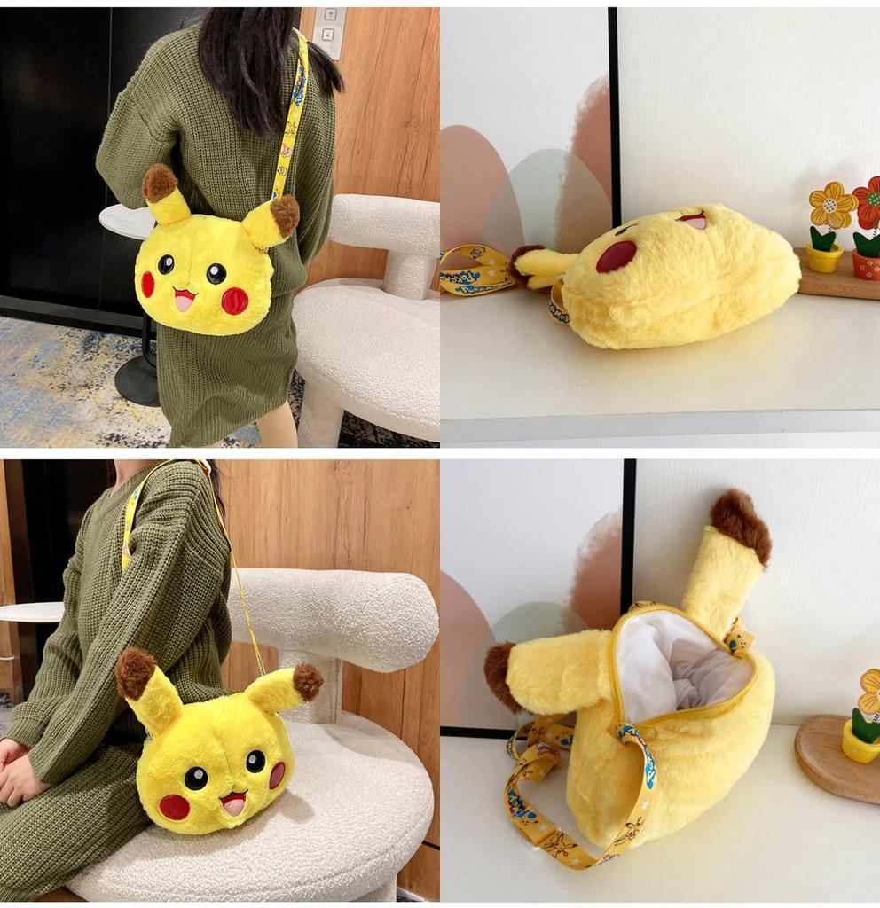 Cute Cartoon Pikachu Plush Wallet Bag Gift