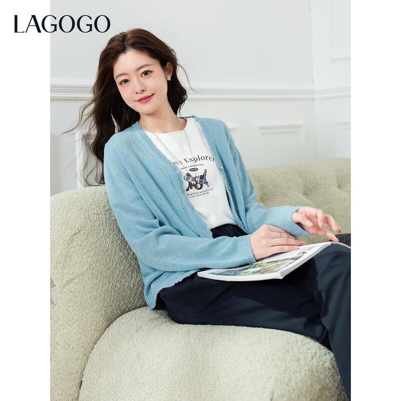Женский вязаный кружевной кардиган LAGOGO