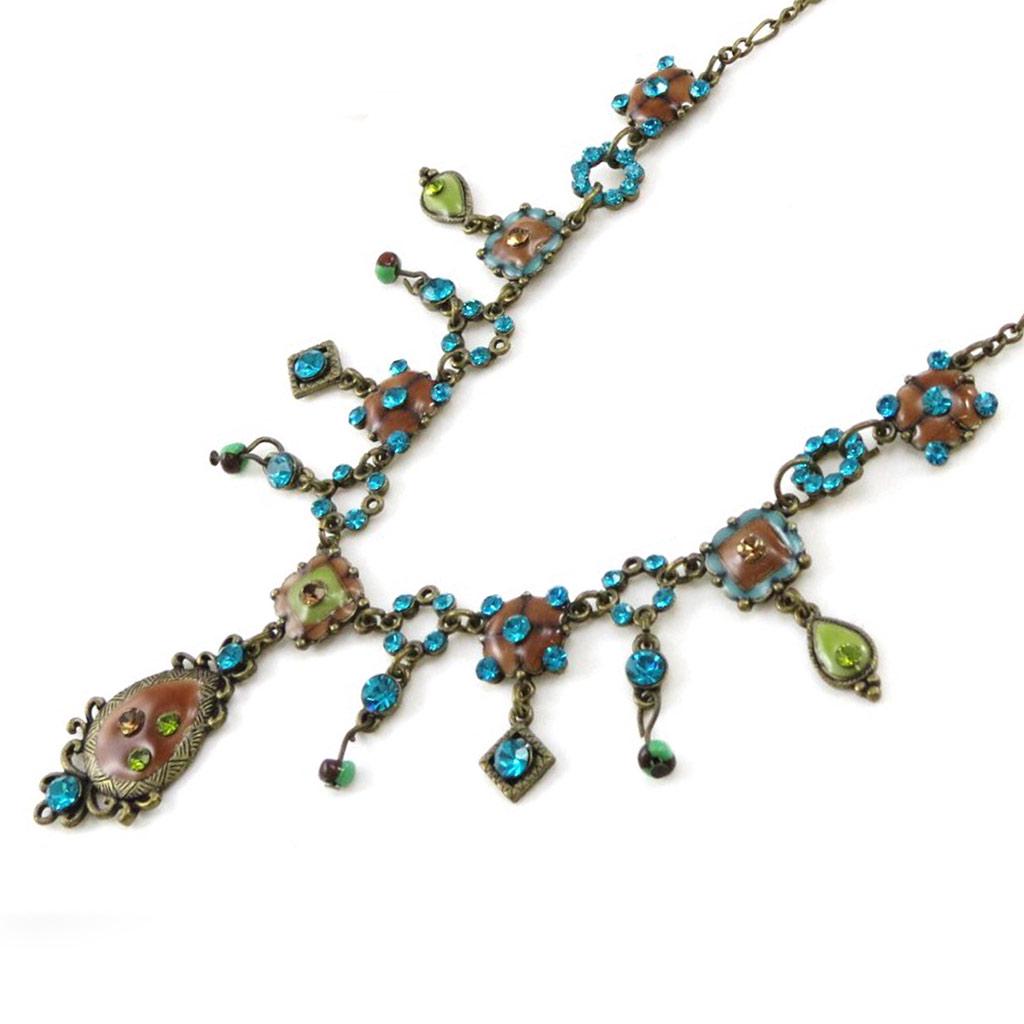 Les Trésors De Lily [E5713] — Дизайнерское колье «Федра» с коричневой бирюзой