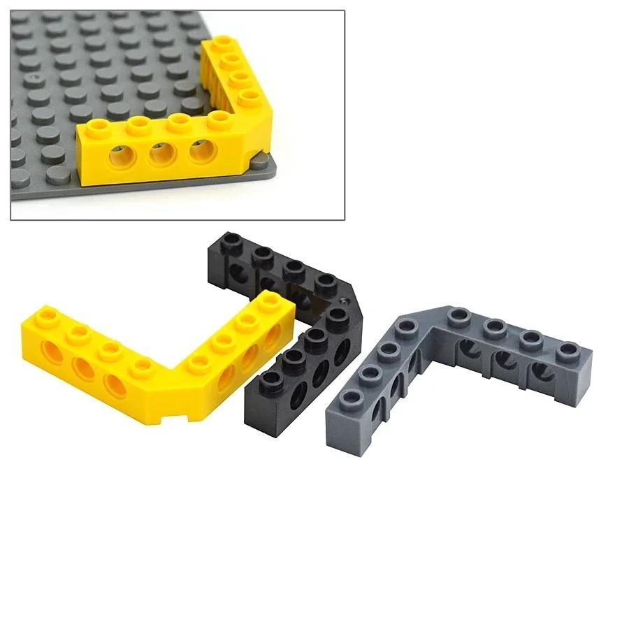 4 шт. MOC Технические Толстые Строительные Блоки 5 x 5 Прямоугольные L-образные Отверстия Кирпичи Оптом GBC Игрушки Для Высокотехнологичных Совместимые 32555