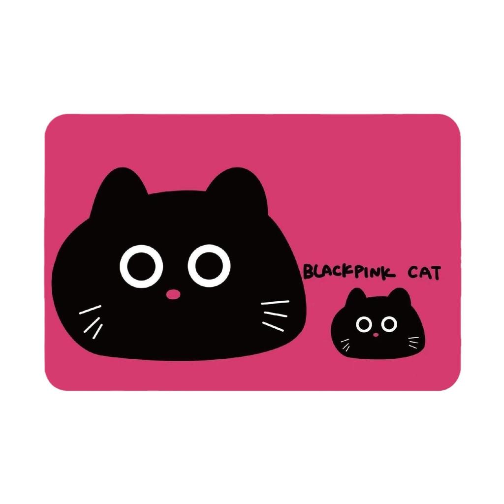 Входной коврик Входной коврик для ванной Комнатный абсорбирующий нескользящий коврик Дверной коврик Ковер Коврик для ног Мультяшный цветной коврик с кошкой