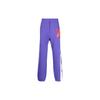 Logo Appliqué Mid-Rise Cuffed Sweatpants Men Bottoms Purple IA3100