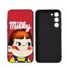 Cartoon Fujiya Peko Milky Girl Boy For Samsung Galaxy S23 S24 S25 Ultra S22 Plus S21 Black Soft Case Waterproof Soft Case