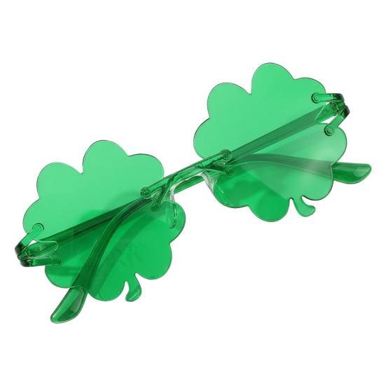 Очки на День Святого Патрика Блестящие Трилистник Бутылка Пива Очки для Глаз Зеленые Счастливые Ирландская Тема Фотобудка Реквизит для Домашней Вечеринки Подарки