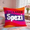 PPaulaner SSpezi Logo Cushion Cover Square Short Plush Pillow Case Living Room Sofa Home Decor Funda X