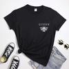 Queen Bee Pocket Print Tshirt Minimalist Honey Bumble Bee Graphic Tee Top Trendy Beekeeper Inspirational Tshirt