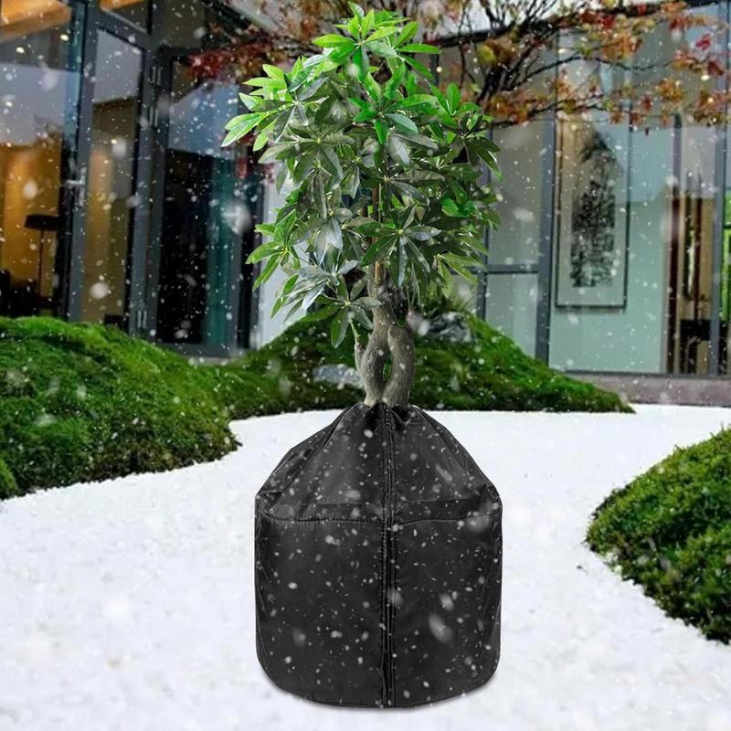 Flower Pot Protection Bag Plant Flower Outdoor Cover Freeze Protection Cold Weather Trees Jacket Anti-Frost Pot Protector