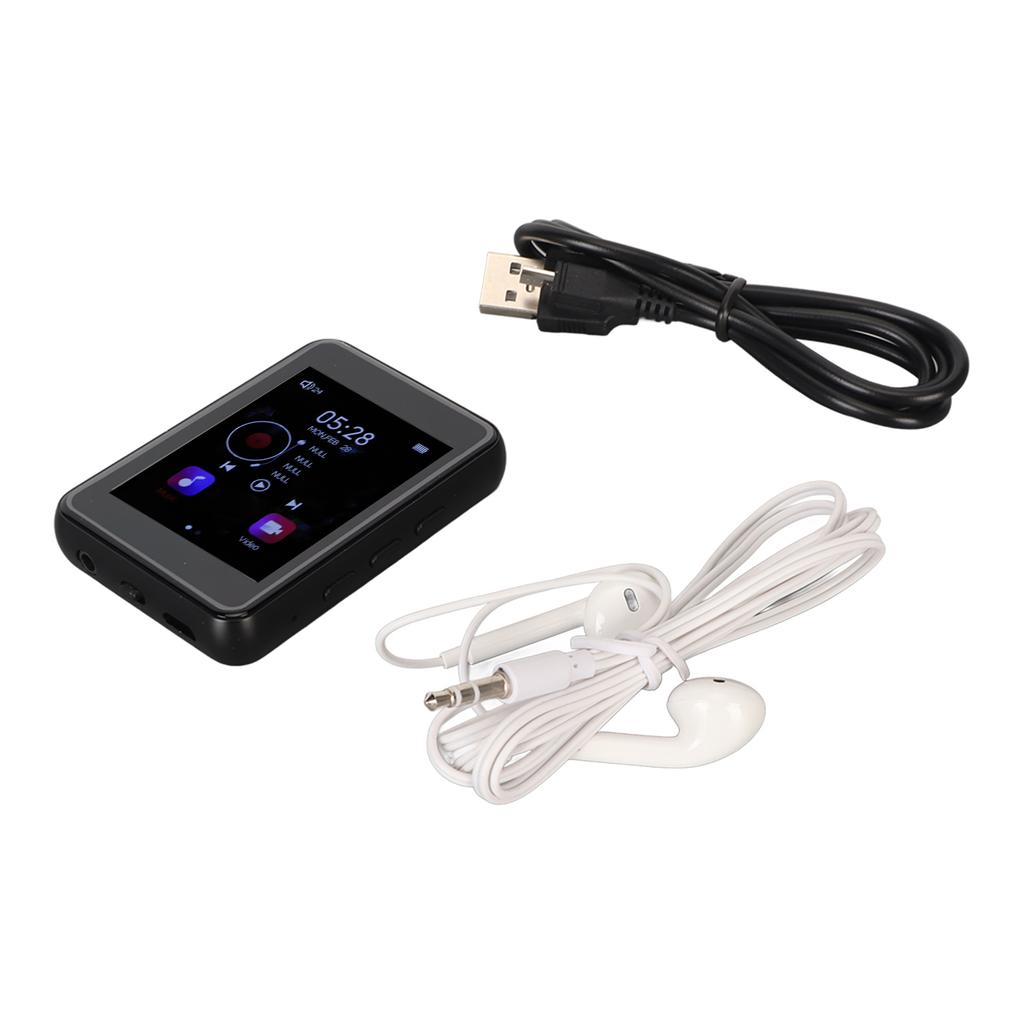 MP3-плеер 2,4-дюймовый полностью сенсорный экран звук без потерь Bluetooth 5.0 FM-радио диктофон встроенный динамик