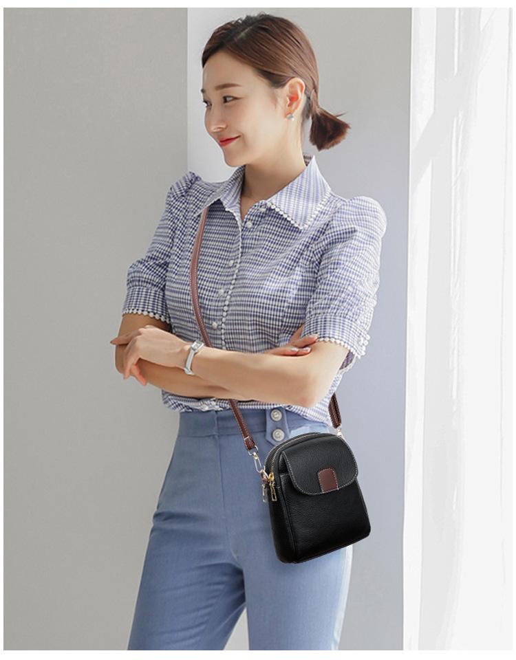 Трендовая женская сумка-кроссбоди на одно плечо из мягкой кожи 2025 года – Универсальный европейско-американский стиль