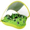 Baby Float for Kids Bathtime Baby Float with Foot Removable Cute Air Pump For Kids Ages Months Hole, Sunshade, Set, 12-48 (Green)