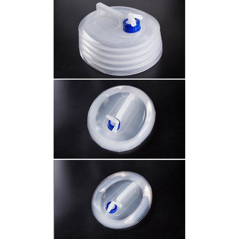 Портативный складной контейнер для воды большой емкости с краном, кувшин для хранения воды в кемпинге