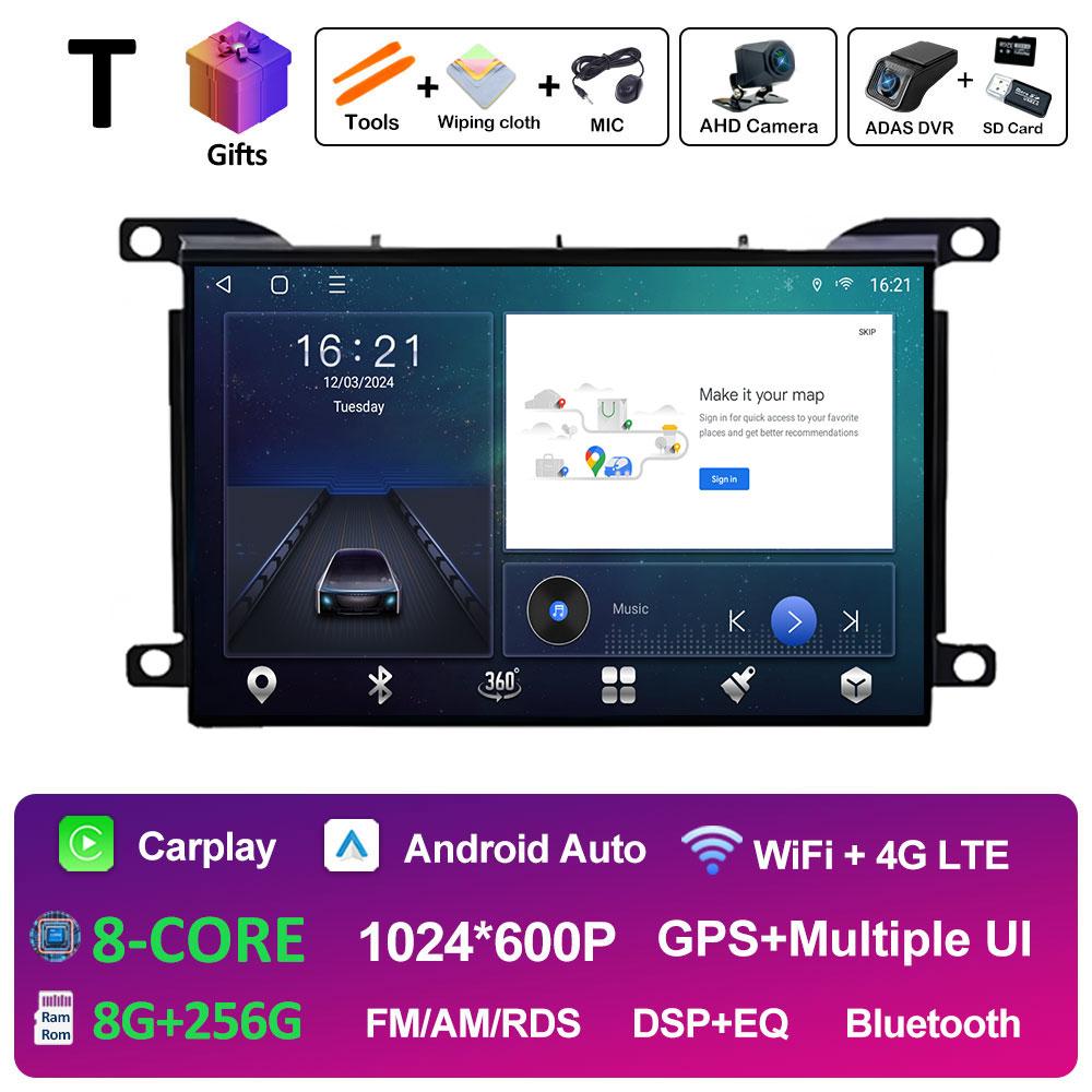 GPS Navi Bluetooth 7 дюймов для Citroen DS5 2010 2011 2012 2013 - 2017 беспроводной Carplay Android 14 Авторадио QLED IPS экран WIFI