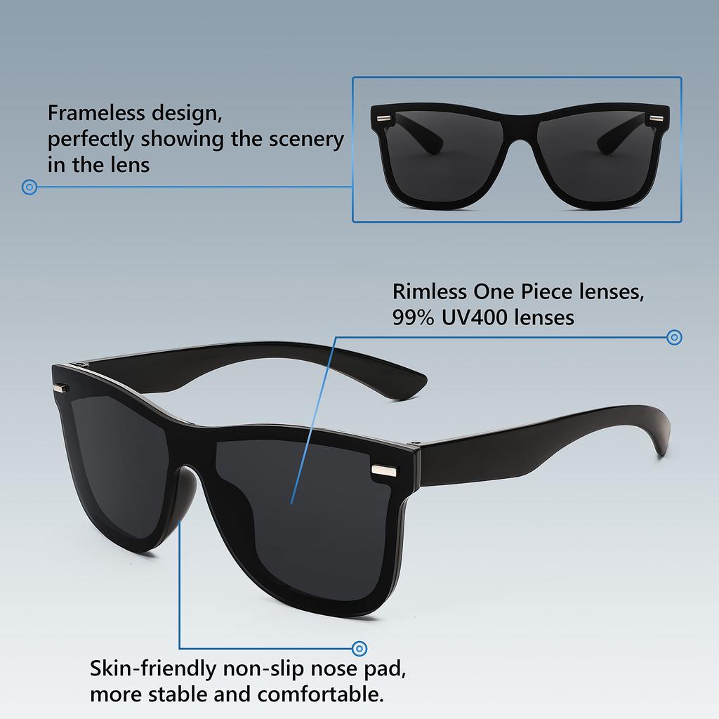 FEISEDY Солнцезащитные очки для безрамочного зеркала интегрированные UV400 UV B4114 Мужские, Солнцезащитные очки, Линза, Защита, Женские, Защита, Вождение, Мода,