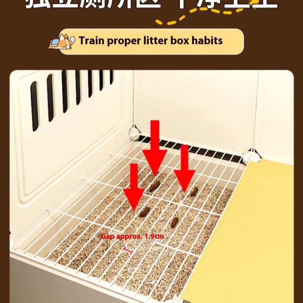 Клетка для собаки с разделением туалета, одна комната, ванная комната, клетка для питомца, бытовая, для маленькой собаки, тедди, корги, вилла для собаки