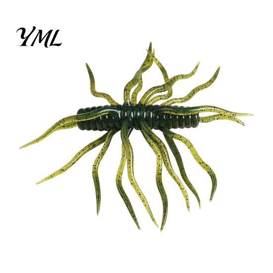 Artificial Fishing Lure 1/3/5Pcs 9.5cm/9g Floating Soft with Multi-Tentacles, Realistic Topwater Multi-Tentacles Bionic Bait, Swimbait for Freshwater