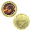 Chinese Loong New Year Gold Plated Commemorative Coin Dragon Badge Collection Gift Gifts Boutique