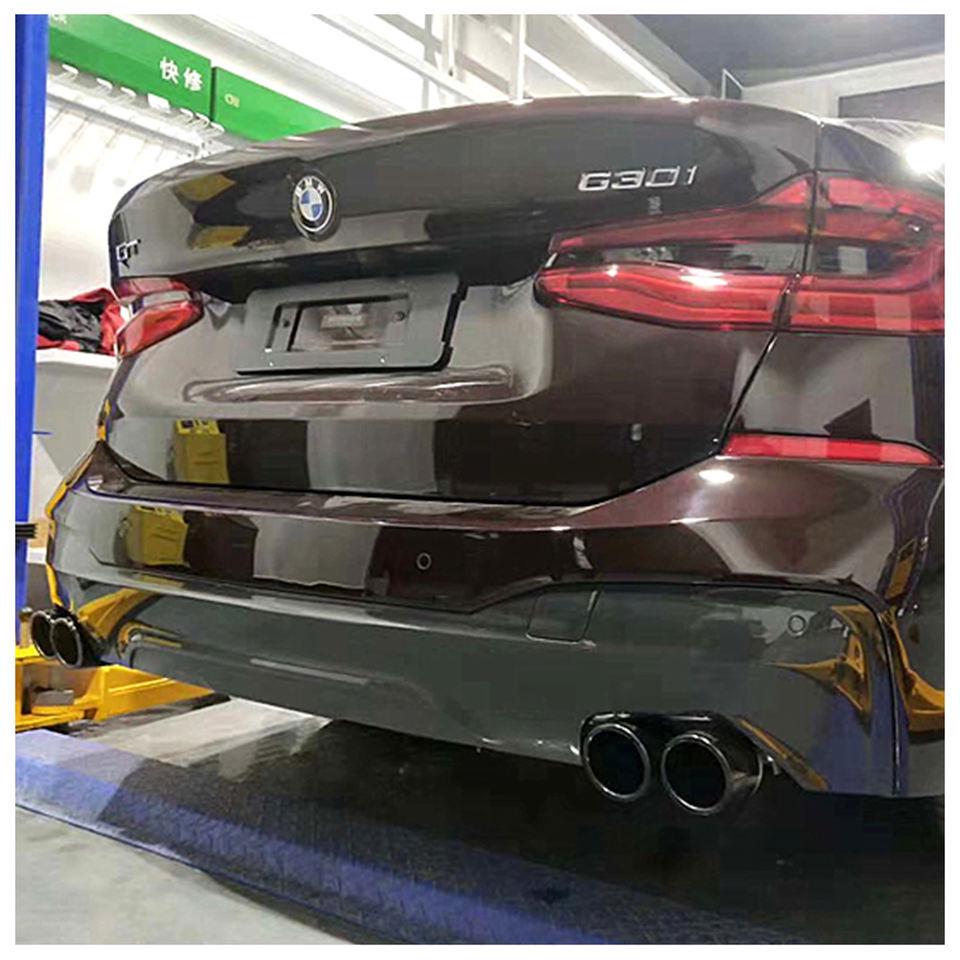Подходит для BMW 5 серии G30 2018-2022: Квадровых выхлопных труб M5, Глушители и выхлопные трубы из нержавеющей стали с черным хромированием.
