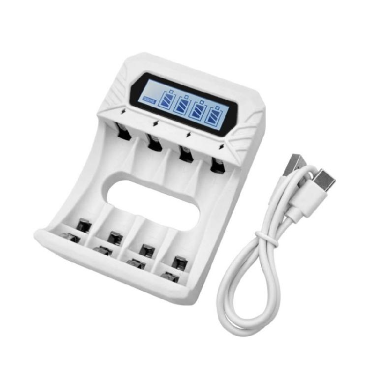Зарядное устройство Type C для 4 батарей AA и 3 батарей AAA, DC12V 800mA, высокая емкость, 1.2V NiMH, с низким саморазрядом