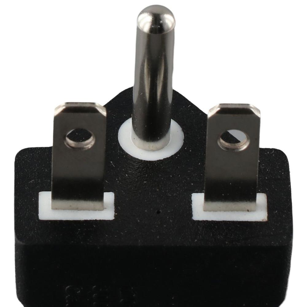 2pcs Black 6-15P To 5-15R American Plug Adapter Nema 6-15R American Gauge Adapter Electrician