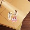 19pcs cute Q-version Kawaii SPA Little Girl Stickers Handbill DIY Album Ins Style Decoration Material Small Pattern journaling