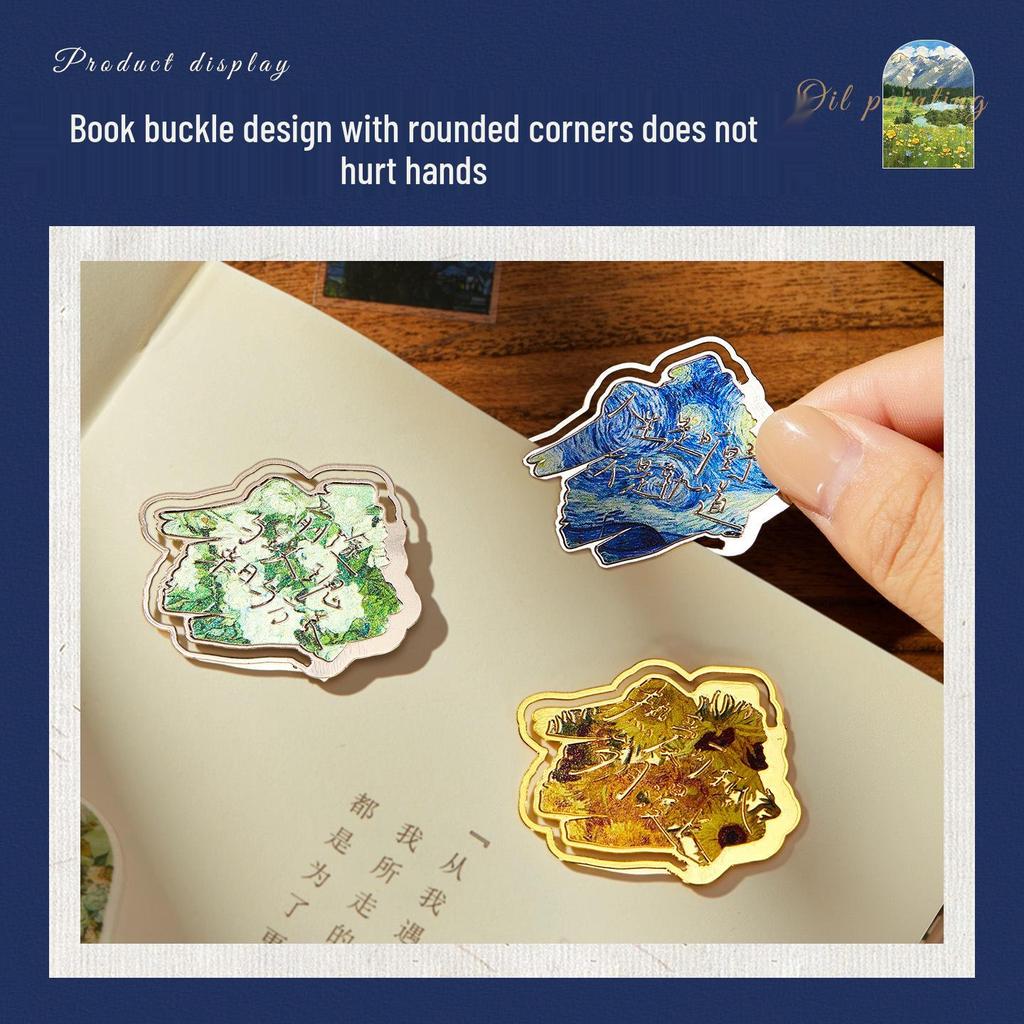 Винтажная металлическая закладка Ван Гог: Креативный подарок на День знаний или День рождения для учеников и девочек