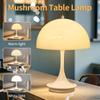 USB Rechargeable Night Light  Nordic Mushroom Table Lamp Touch Switch For Living Room Bedroom Dining Decoration Lighting