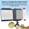 Trumpet Marching Lyre Adjustable Marching Band Lyre 360-degree Rotation Low Brass Lyre with Sheet Music Folder for Trumpet or Cornet