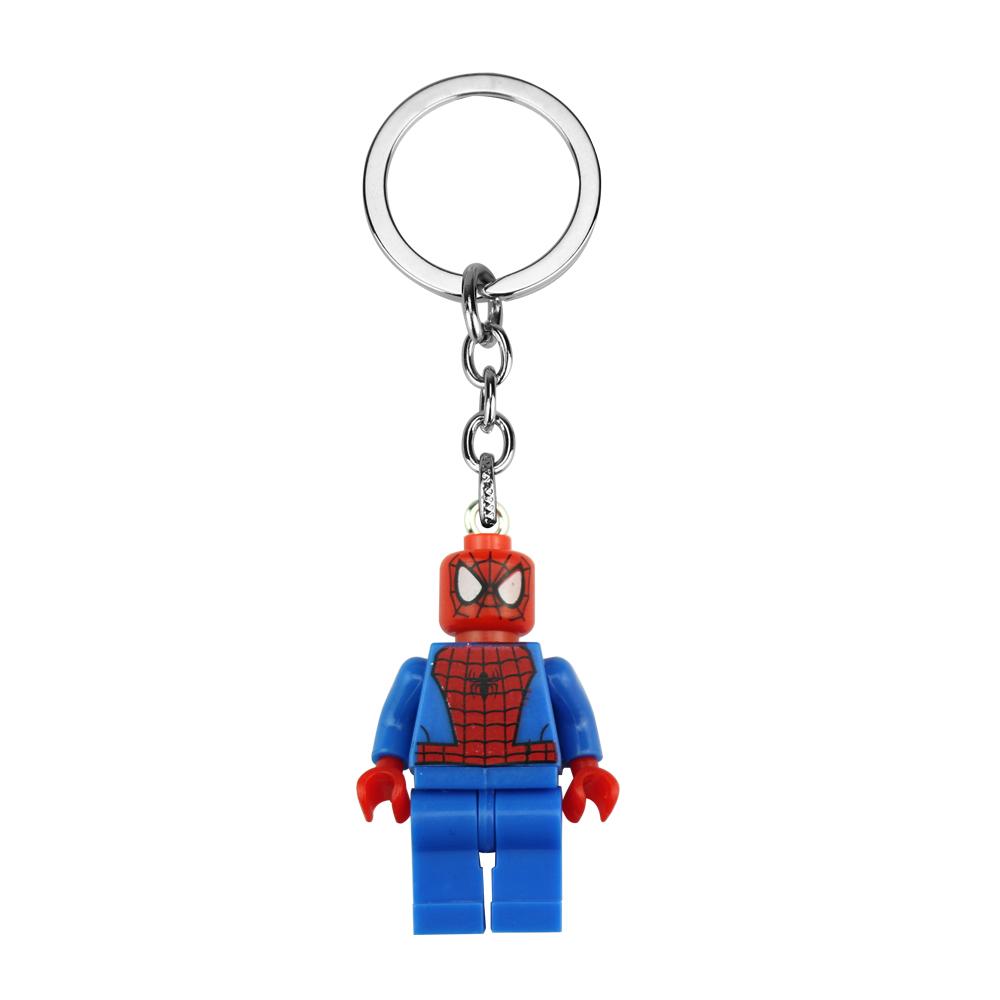 Avengers Spider-Man Iron Man Wolverine Anime Character Key Chain Action Figure Backpack Car Pendant Holiday Gift