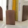 Non-slip Book Stand Nature Wooden Desktop Bookshelf High Quality Bookends  Gift