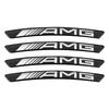 4Pcs Auto Wheel Hub Badge Tire Rim Stickers Accessories For Mercedes Benz W177 W212 W213 W205 V177 W247 W176 GLA GLC X253 GLK GLA AMG