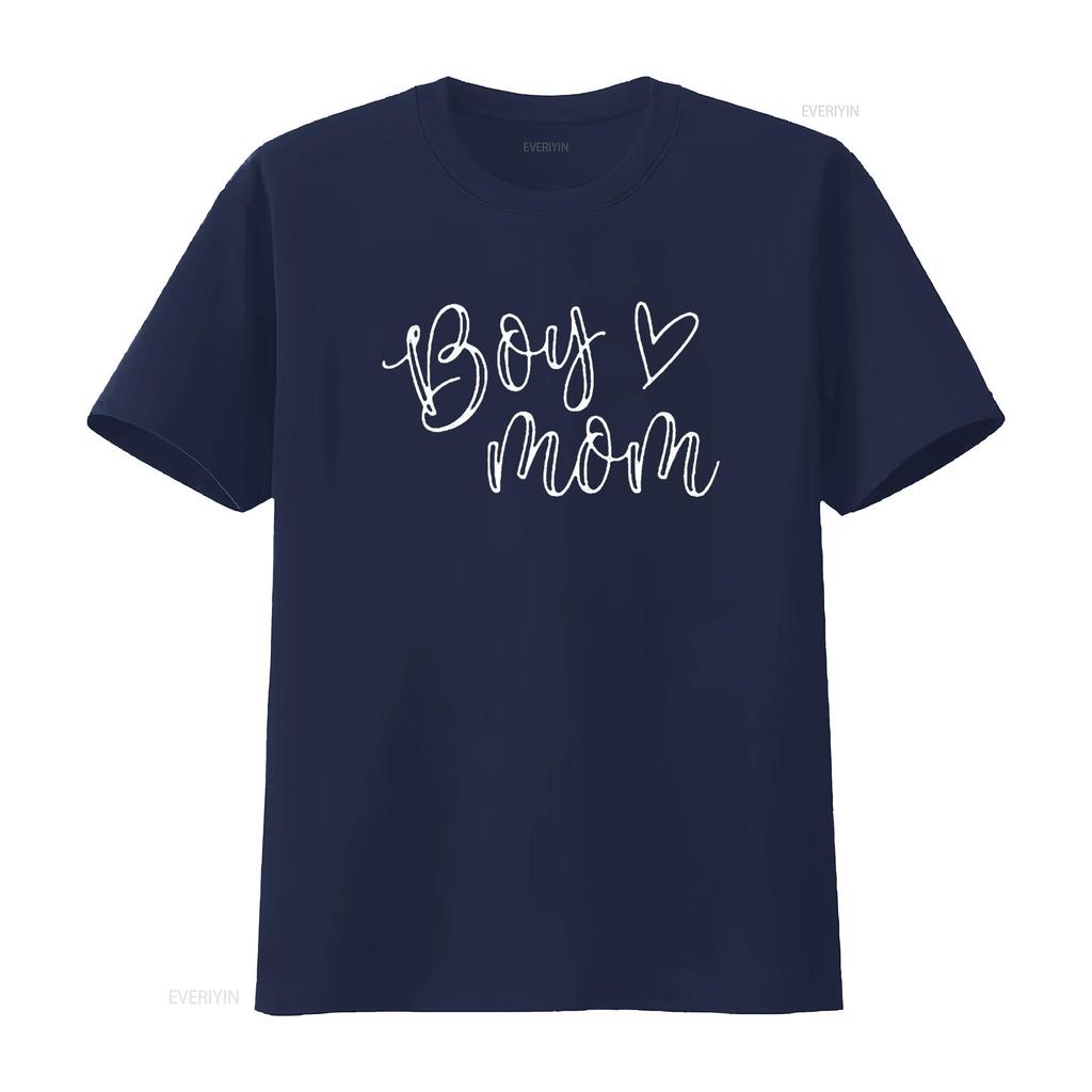 Boy Mom T Shirt For Women Mother s Of Boys Funny Tops Black vintage Washed fashion Breathable Top For Everyday Wear Stylish