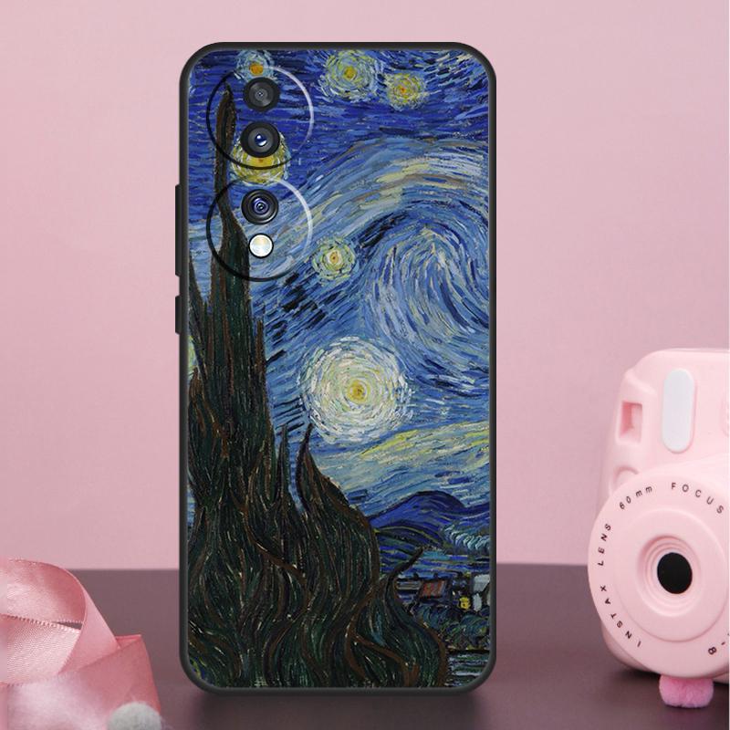Кейс-холдер для масляной живописи в стиле Ван Гога для Honor Magic 8 Pro 5 6 7 Pro Win X9a X9b X9c X9d X8b X8c 50 70 90 200 400 Lite Чехол