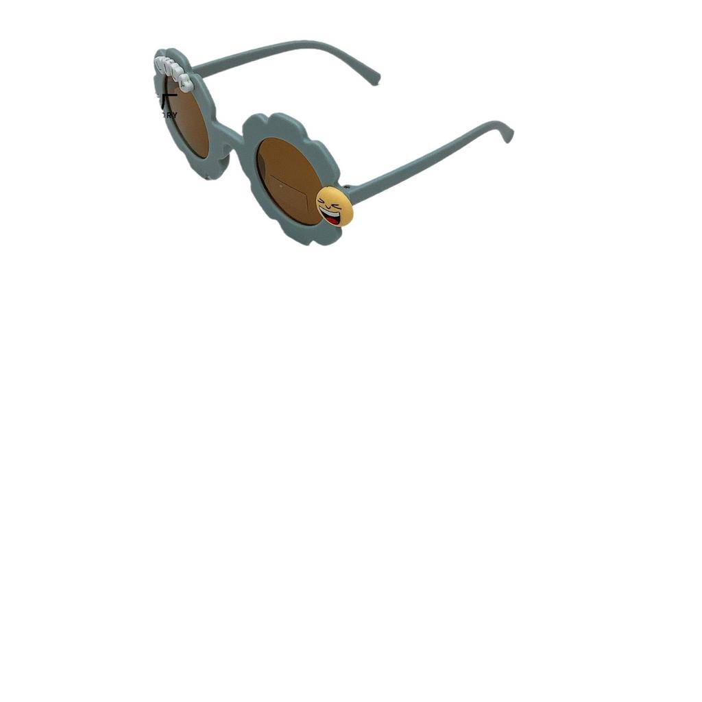 Retro Fashion Diy Baby Sunglasses Travel Sunscreen Uv Protection Expression Bag Children Sunglasses Photo Glasses