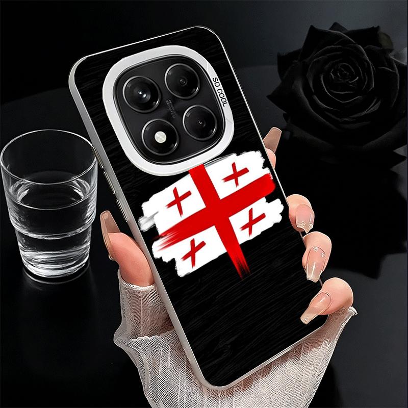 Georgia Passport Flag Shockproof Phone Case for Xiaomi Redmi Note 15 14 13 12 Pro Plus 11 11S 11T 5G Cover Anti Fall Fundas