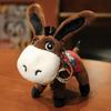 Fluffy Donkey Plush Keychain Soft Donkey Plush Toy Mini Donkey Stuffered Dolls  Female Lady Girl