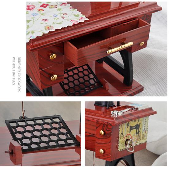 Швейная музыкальная шкатулка, ностальгический АБС-пластик, уникальная форма