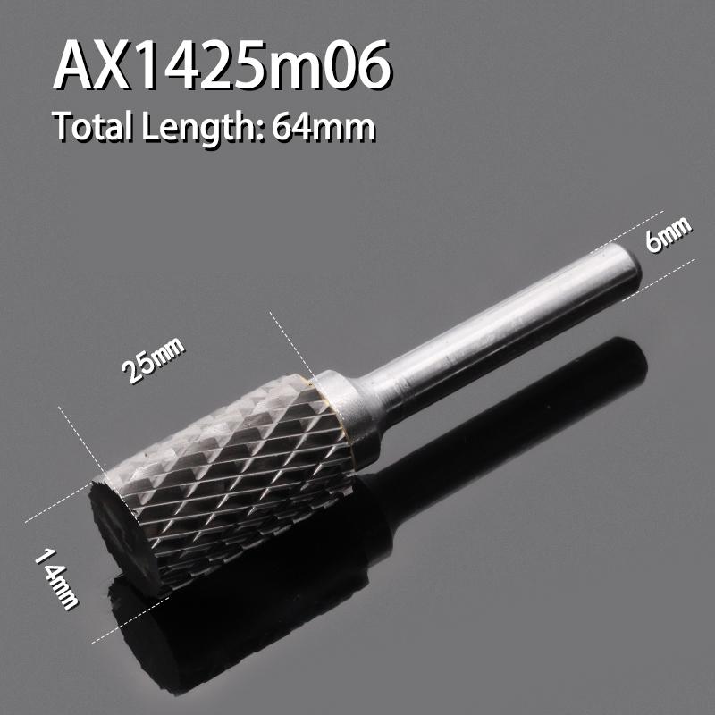 Цилиндрическая фреза из карбида вольфрама 1 шт. вращающийся напильник с двумя пазами для резьбы по дереву электрическая вращающаяся шлифовальная головка диаметром 3-16 мм