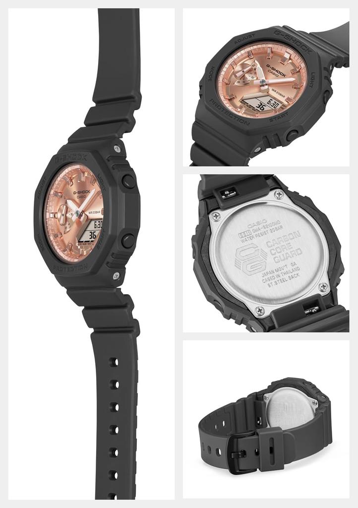 Часы Casio G-Shock (Официальный японский продукт) Среднеразмерная модель GMA-S2100MD-1AJF Женские Черные