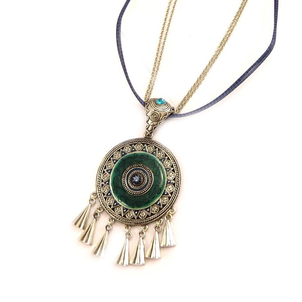 Les Trésors De Lily [E5706] - Дизайнерское колье «Воспоминания о прошлом», бирюзовый