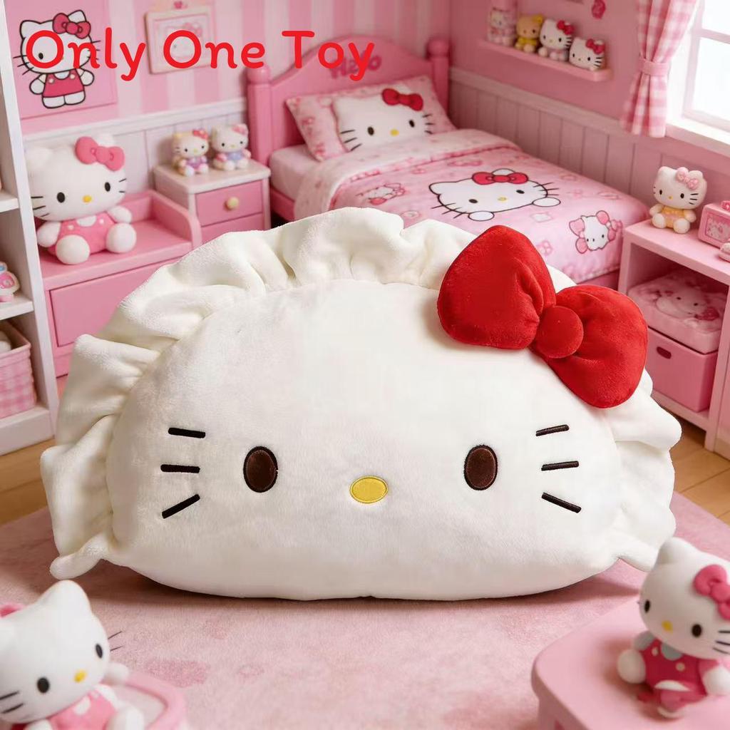 Kt Cat Dumpling Cartoon Plush Pillow For Bed Couch Reading Support