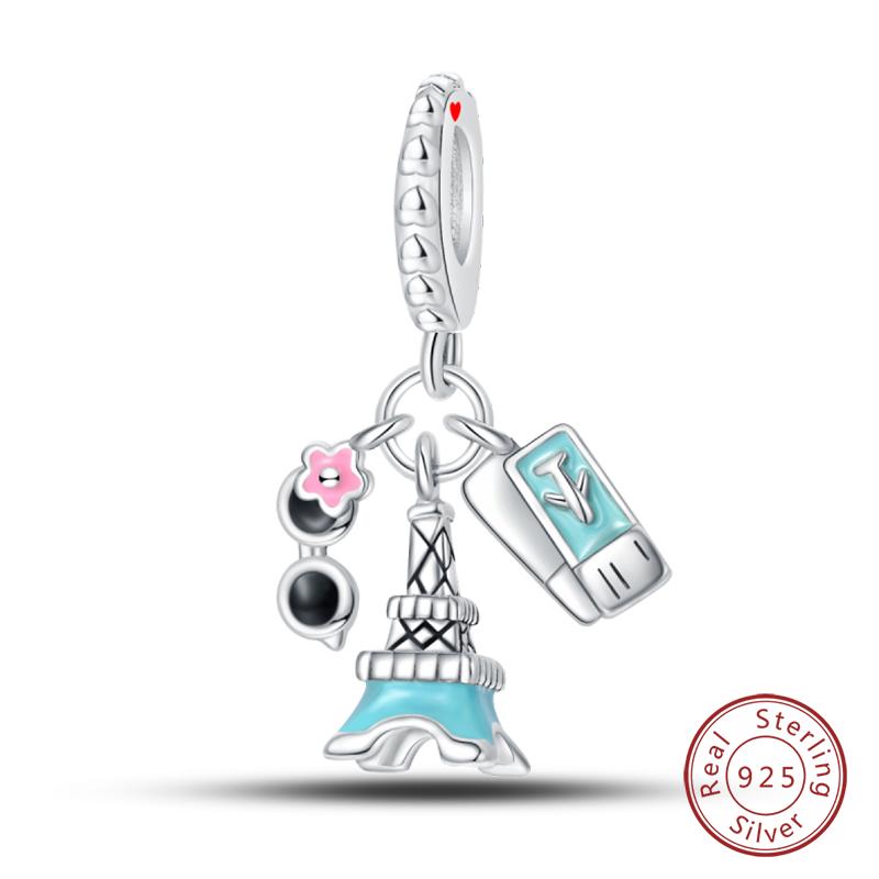 100% Медь Бабочка Фея Мечта Океан Ракушка Жемчужина Русалка Морская Черепаха Подсолнух Шармы Бусины Подходят для Браслетов Qikaola