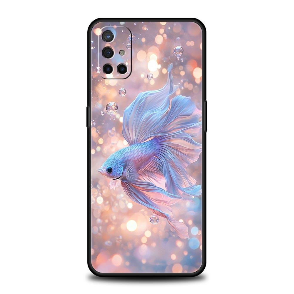 Чехол-сумка для телефона с плавающей золотой рыбкой для Oneplus 13R 13 12R 11 10T 10R Nord N100 N200 N10 10 9 9R 9RT CE 3 2 Z Pro 5G Мягкий ТПУ Чехол