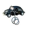 Keychain Pendant with Pull Back Car Door Opener Cartoon Design Double-Ring Hook School Bag Keychain Travel Accessory