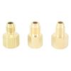 3pcs Air Conditioner Brass Adapter Durable Vacuum Adapter Portable Charging Vacuum Port Adapter for
